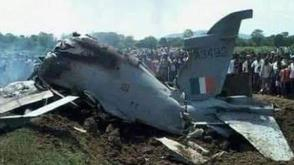 印战机坠毁现场实拍