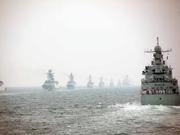 中国最强舰队接受阅兵 西方惊叹中国海军已悄悄强大