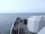 中国海军护卫舰编队南海某海域对潜攻击演练