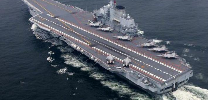 辽宁舰回程再过台湾海峡：台军出动F16