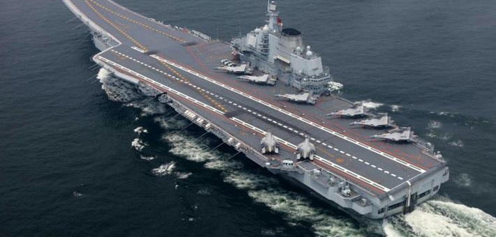 震慑台独！2017辽宁舰多次穿越台湾海峡