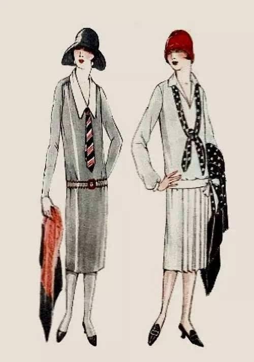 钟形帽是Flapper Girls的标配