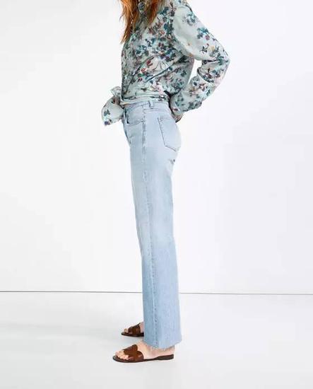 Zara 宽管牛仔裤
