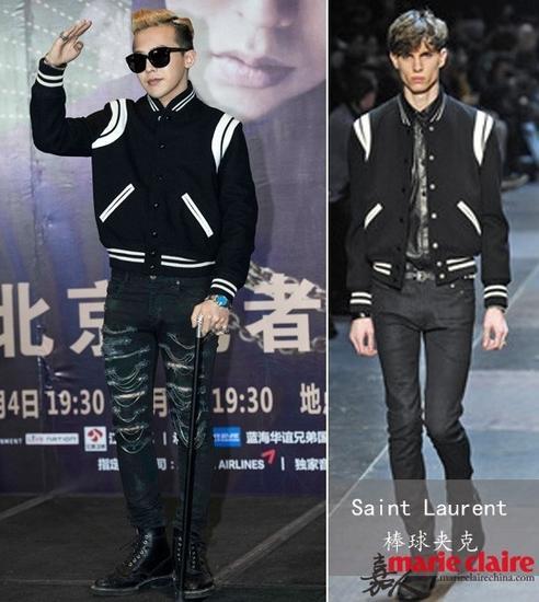 Saint Laurent棒球夹克外套