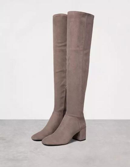 Bershka中跟紧身长筒靴 ¥459