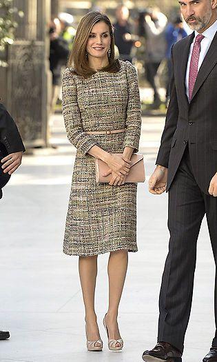Queen Letizia小香风连衣裙