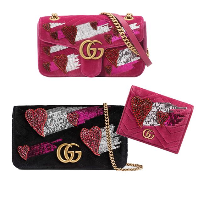 Gucci丝绒包包