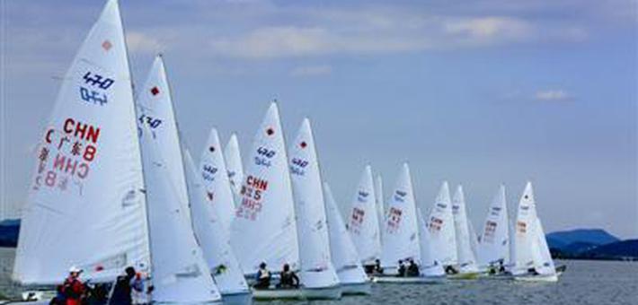全国青年帆船冠军赛在东钱湖开幕