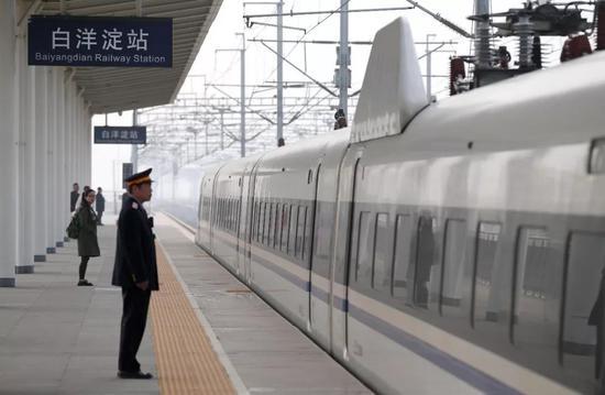 ▵河北雄安新区容城县,白洋淀站,位于保定市容城县 图/视觉中国