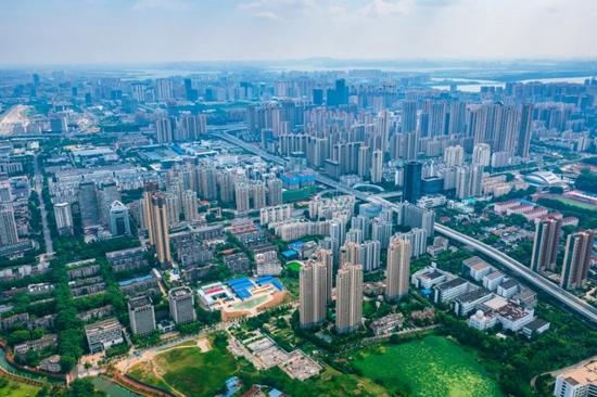 湖北武汉城市风光航拍。图/图虫创意