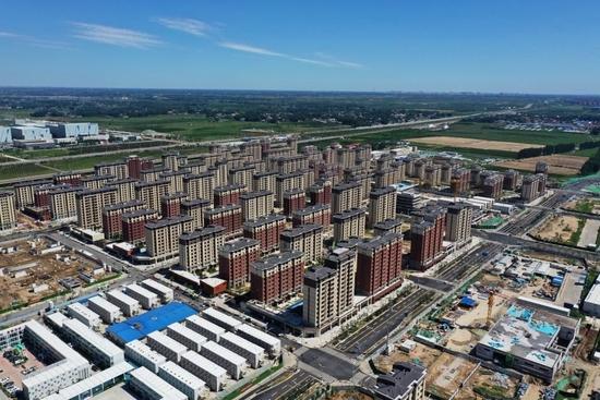 这是雄安新区容西片区(2022年8月25日摄,无人机照片)。新华社记者 朱旭东 摄