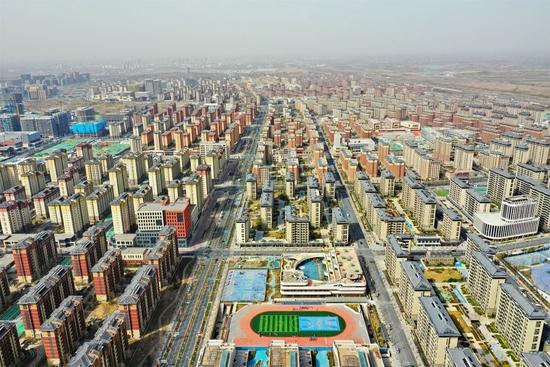 这是雄安新区容东片区(2023年3月24日摄,无人机照片)。新华社记者 牟宇 摄