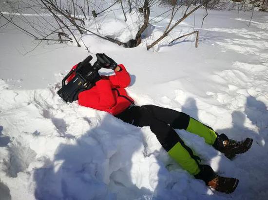 CGTN《相约黑龙江》栏目组在零下40度的冰天雪地中完成录制