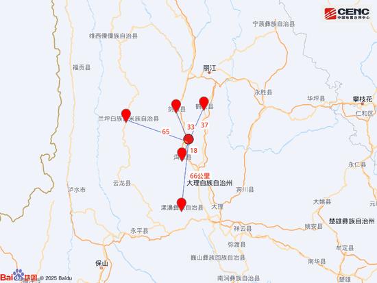 云南大理州洱源县发生5.0级地震 震源深度10公里