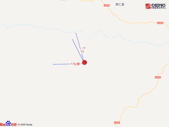 西藏日喀则市定日县发生4.5级地震