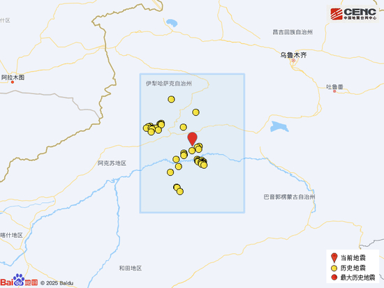新疆阿克苏地区库车市发生3.8级地震