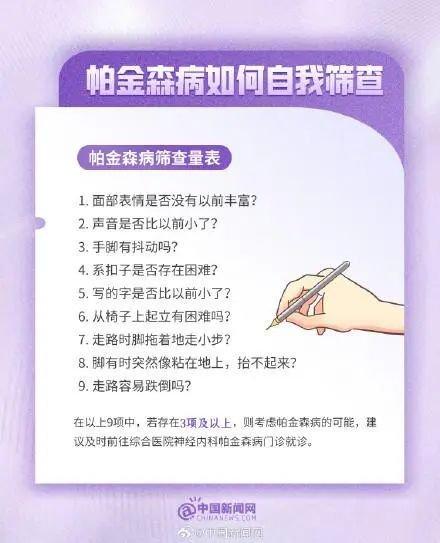 30岁章泽天自曝家族病史，“我大拇指已经开始有点发抖了”！这类人群需警惕