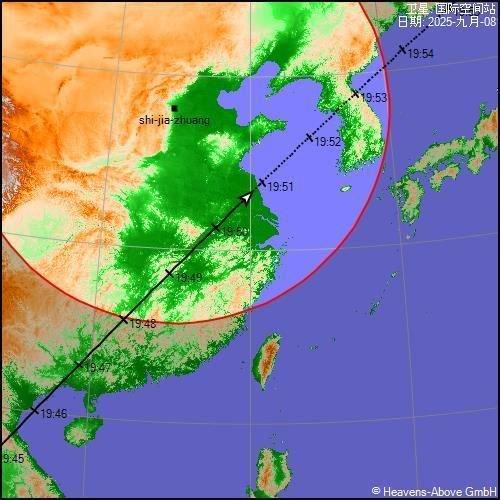 国际空间站今晚过境石家庄上空,市民肉眼可见,5年后或将坠落永久消失