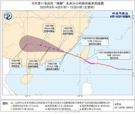 台风“杨柳”再次登陆,最大风力有11级