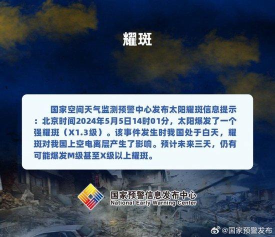 未来三天可能爆发！节后返工首日太阳耀斑冲上热搜，网友：太可怕了建议延长三天假期