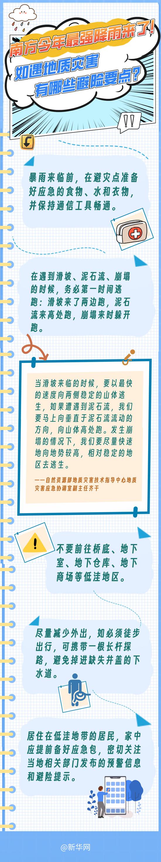 南方今年以来最强降雨来了!警惕这些地质灾害