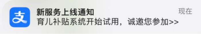 育儿补贴系统试运行开始，第一批宝妈宝爸完成申领