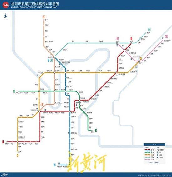  柳州轨道交通此前的规划图 图源：柳州市轨道交通投资发展集团有限公司网站