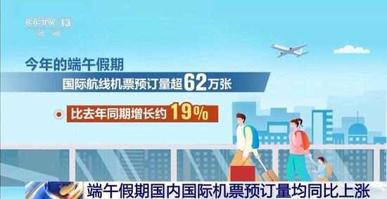 端午假期国内国际机票预订量均同比上涨