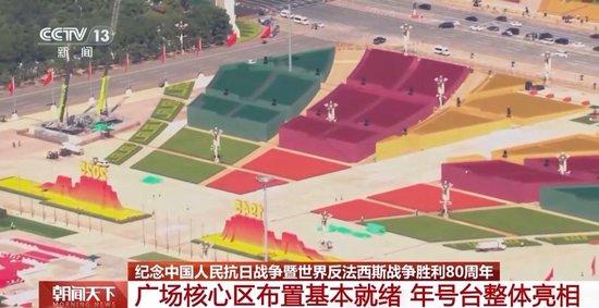 年号台整体亮相!天安门广场布置基本就绪 观礼包设计细节满满
