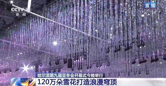 120万朵雪花、飘带状冰道……快来看亚冬会开幕式主会场