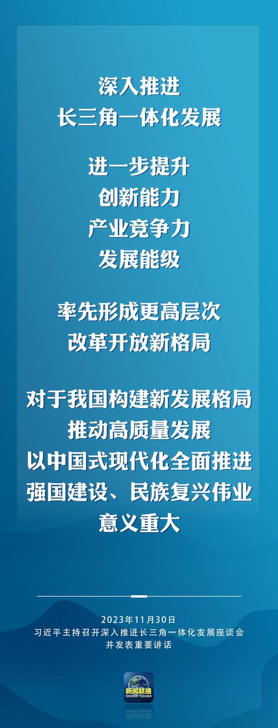 推动长三角一体化发展取得新的重大突破，总书记作出重要部署