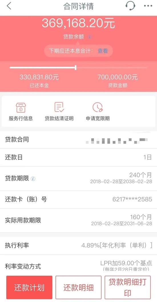 ▲ 房子的贷款信息。图/受访者提供