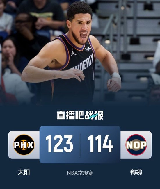 太阳赛季三杀鹈鹕！马威老六互殴遭驱逐 布克20分 锡安22分