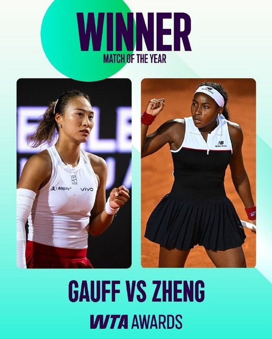 2025赛季WTA年度对决：高芙vs郑钦文