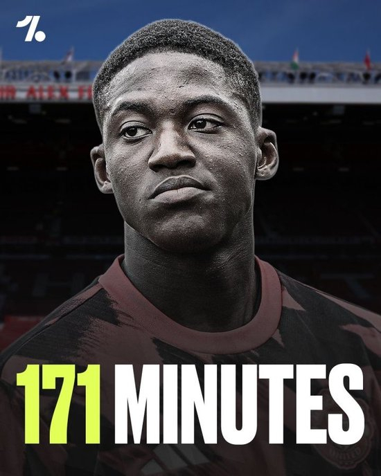 板凳坐穿…20岁梅努英超0首发9替补4次未出场,身价4500万队内第5