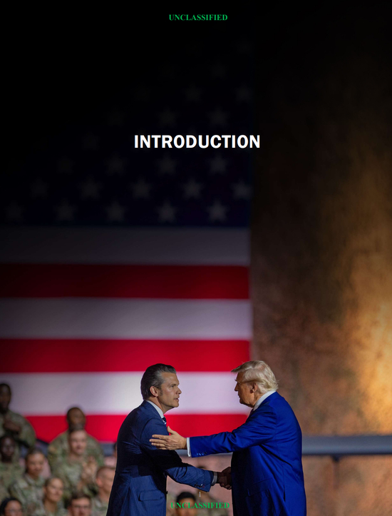 美国防战略报告“零次”提台湾，但却放了7张特朗普和赫格塞思的照片……