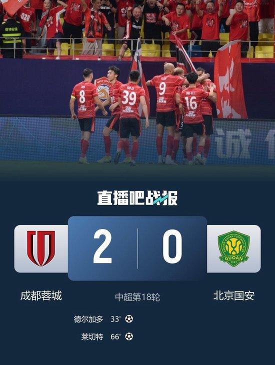 中超-蓉城2-0送国安2连败 德尔加多&莱切特破门 侯森7扑救难救主