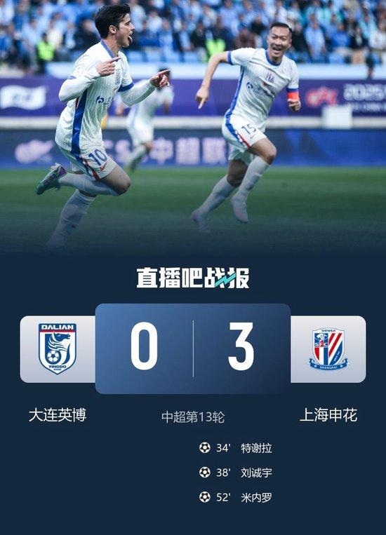 先赛3分领跑!申花3-0英博取3连胜 米内罗传射刘诚宇连续3场破门
