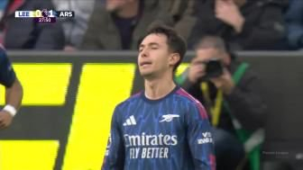 止3轮不胜！阿森纳4-0利兹联 马杜埃凯助攻+造乌龙约克雷斯破球荒