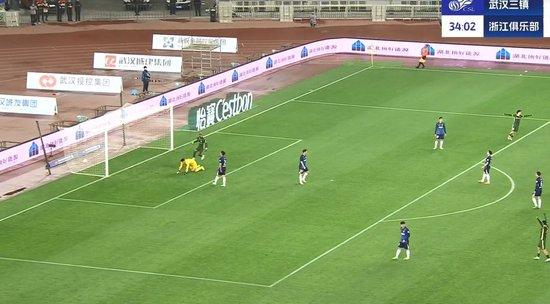 中超-浙江4-0三镇赛季首胜 王钰栋造乌龙+处子球+伤退布彭扎双响