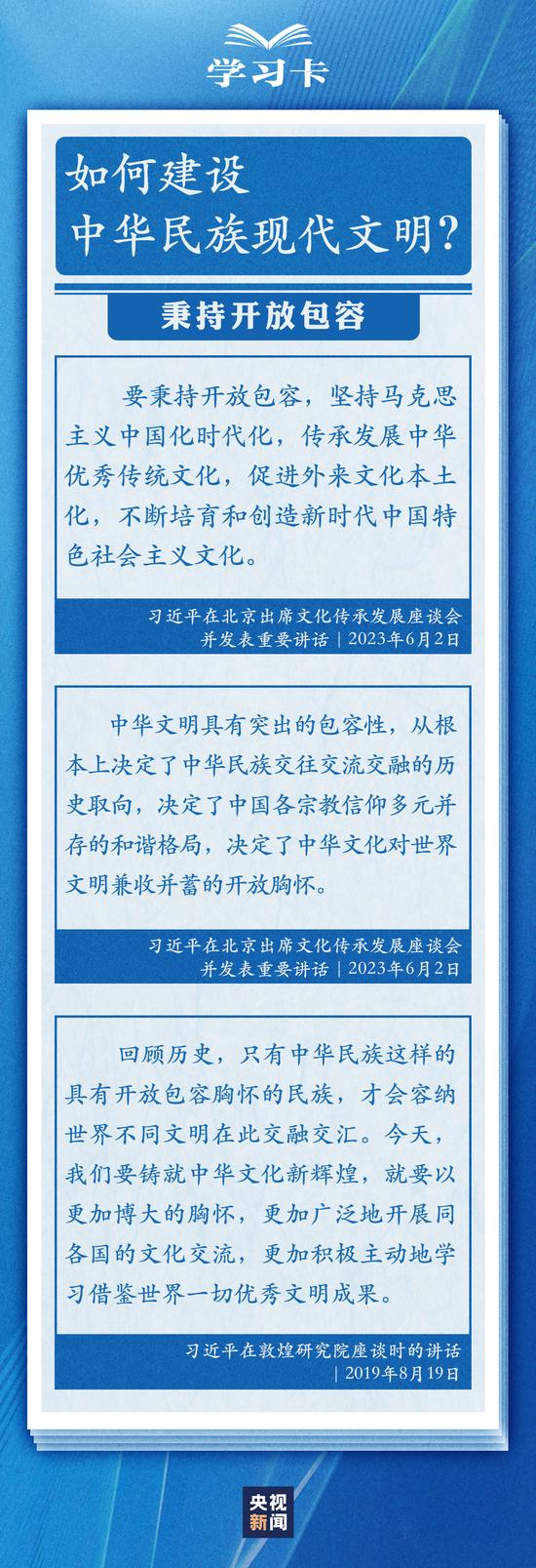 学习卡丨建设中华民族现代文明，总书记指明了方向