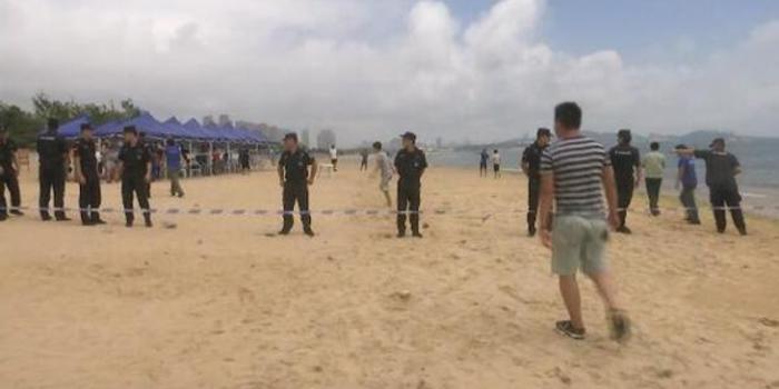 北京双胞胎青岛溺亡海滩非正规浴场 宽度窄水