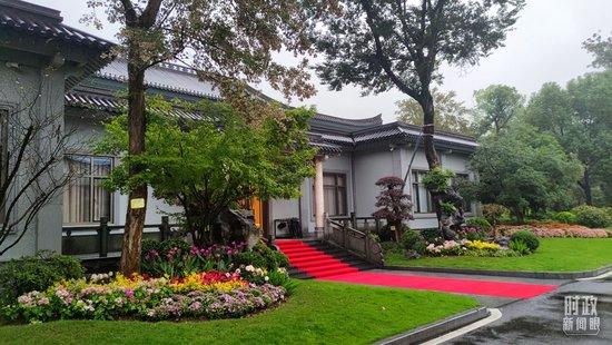 △双边会见在杭州西湖国宾馆进行。(总台央视记者闫耀东拍摄)