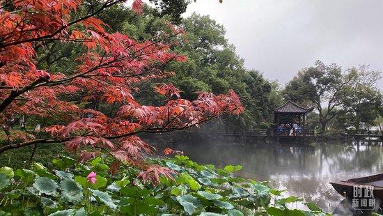 △杭州市西子宾馆。(总台央视记者卢心雨、李增仁拍摄)