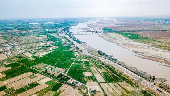 内蒙古巴彦淖尔市磴口县河套灌区（2023年6月18日摄）。