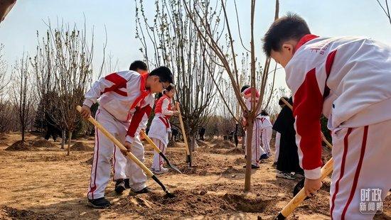 时政新闻眼丨再次参加首都义务植树活动，习近平强调绿化祖国要三者并举