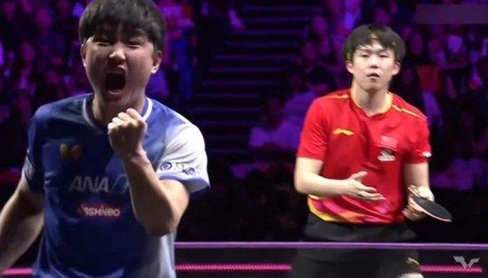 王楚钦对张本智和八连胜终结,总战绩12胜3负