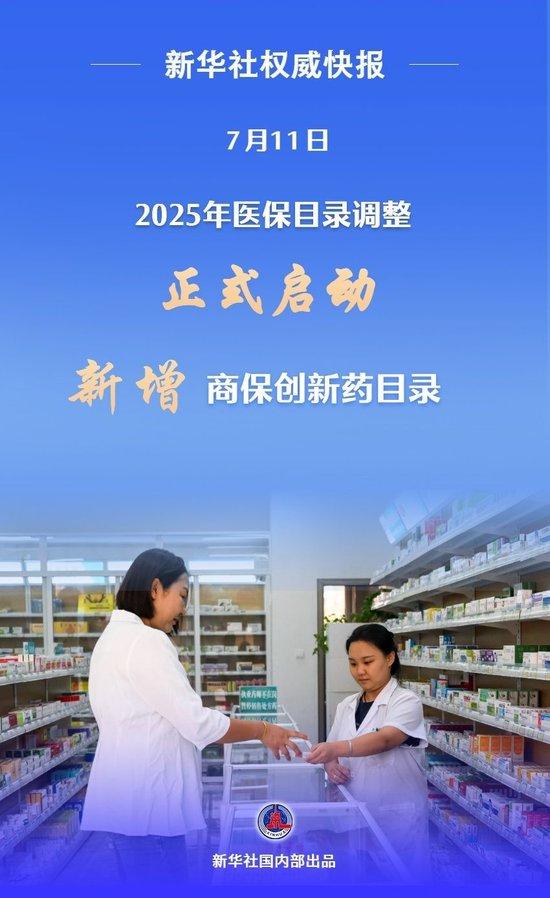 新增商保创新药目录 2025年医保目录调整正式启动