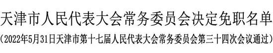 康建茂被免去天津市第二中级人民法院院长职务