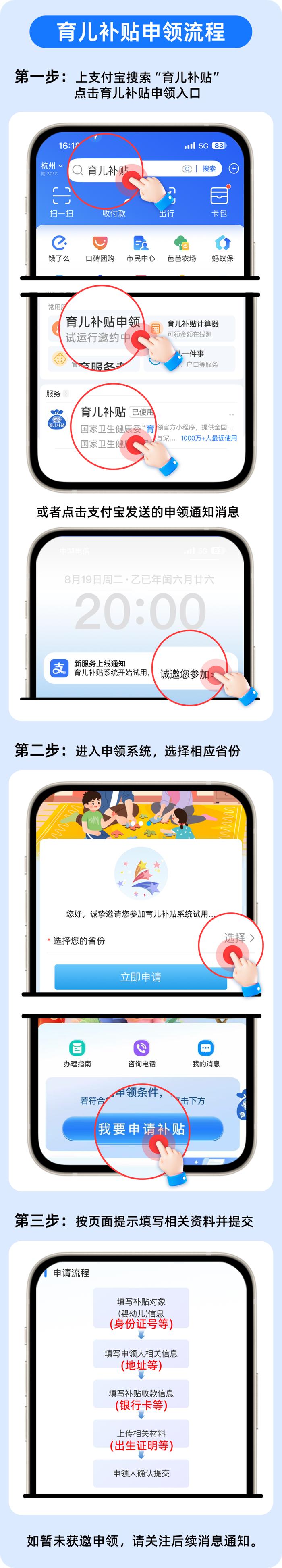 育儿补贴系统试运行开始，第一批宝妈宝爸完成申领